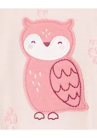 Baby Girls Printed Cotton Footie Pajamas