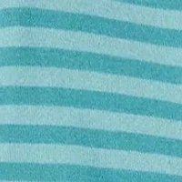 Baby Boys Striped Wolf Appliqué Thermal Footie Pajamas