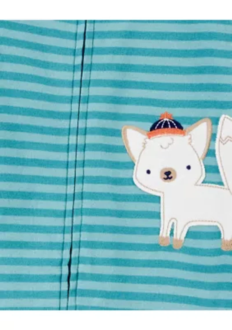 Baby Boys Striped Cotton Footie Pajamas