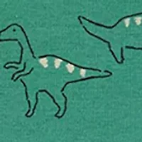 Baby Boys 3 Piece Dinosaur Printed Bodysuit and Pants Set