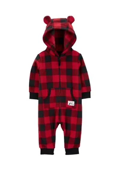 Baby Boys One Piece Fleece Jumpsuit
