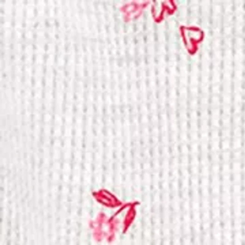 Baby Girls Valentine's Printed Bodysuit and Tutu Leggings Set