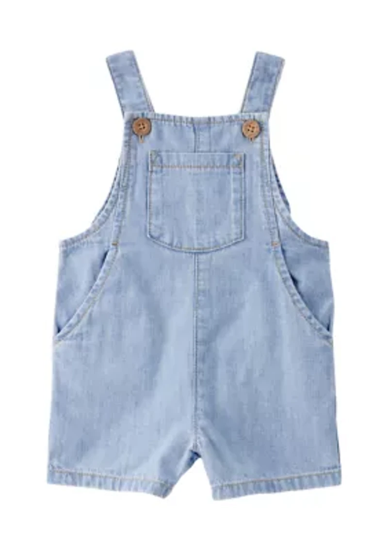 Baby Girls Chambray Shortall