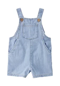 Baby Girls Chambray Shortall
