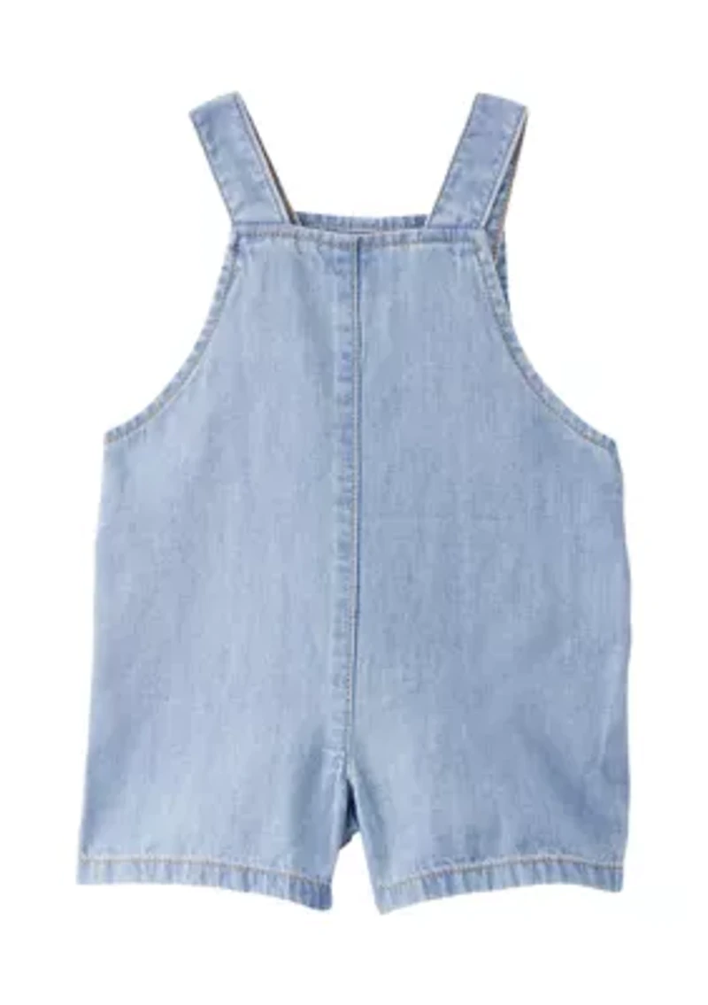 Baby Girls Chambray Shortall