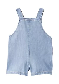 Baby Girls Chambray Shortall
