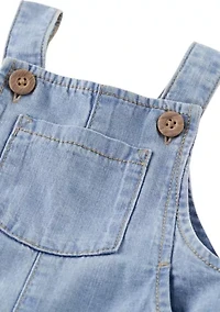 Baby Girls Chambray Shortall
