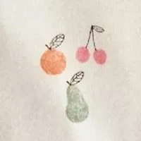 Baby Girls Fruit Printed Footie Pajamas