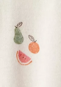 Baby Girls Fruit Printed Footie Pajamas