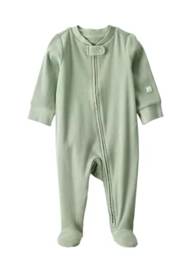 Baby Cotton Snap Footie Pajamas
