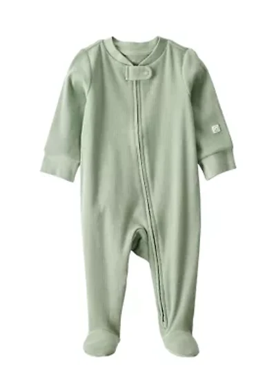 Baby Cotton Snap Footie Pajamas