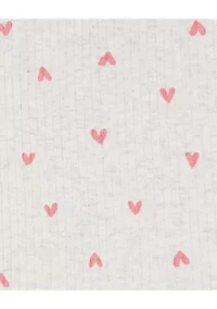 Baby Girls Heart Printed Top and Shorts Set