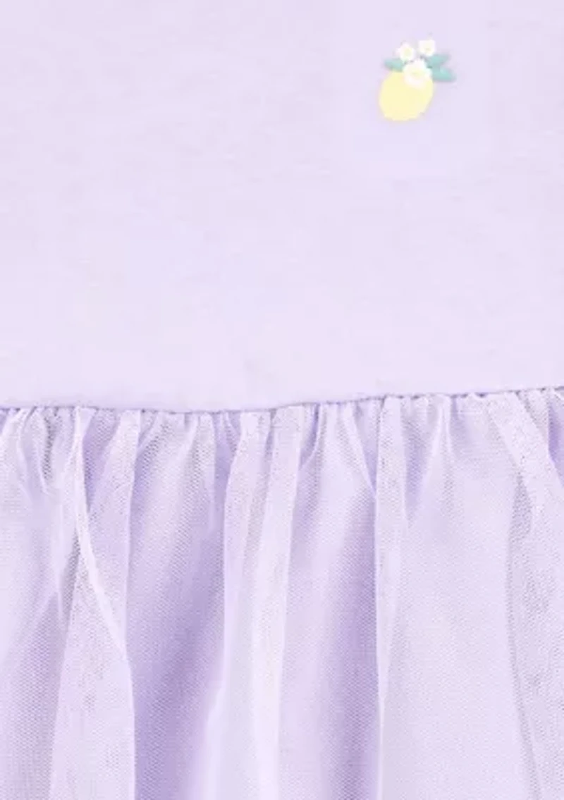 Baby Girls Tulle Top and Printed Leggings Set