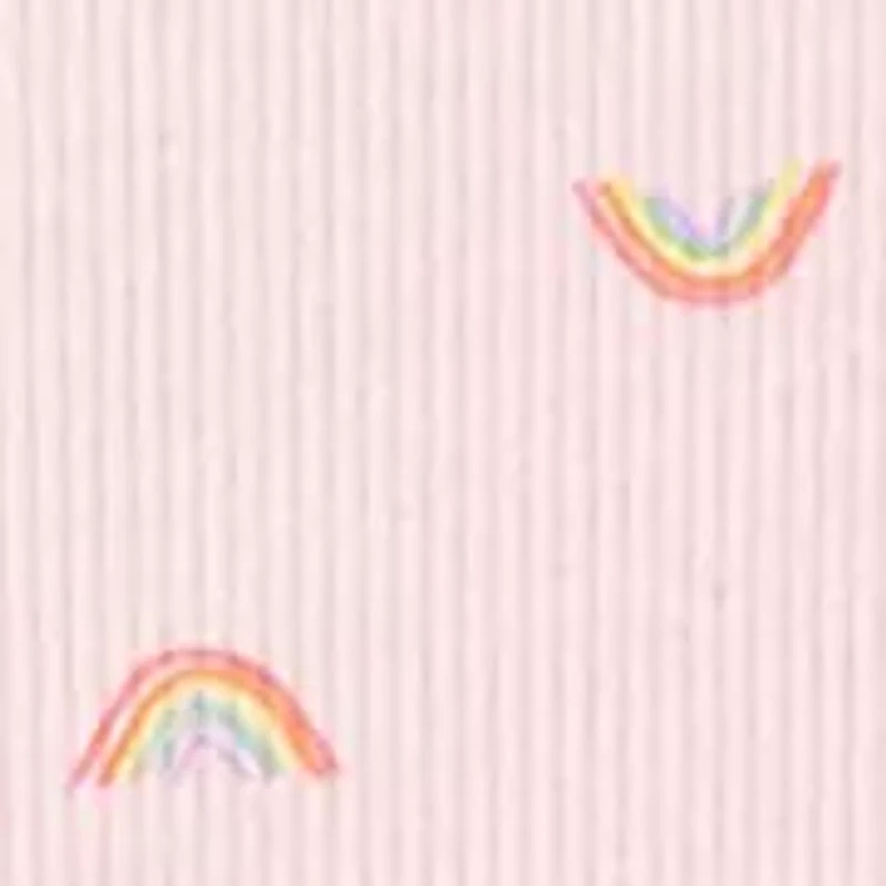 Baby Girls Rainbow Printed Bodysuit and Pants Set