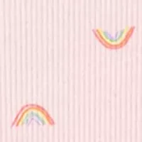 Baby Girls Rainbow Printed Bodysuit and Pants Set