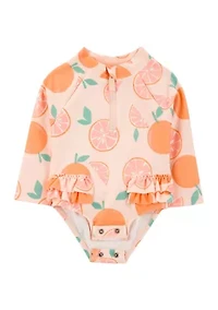 Baby Girls Printed Rashguard