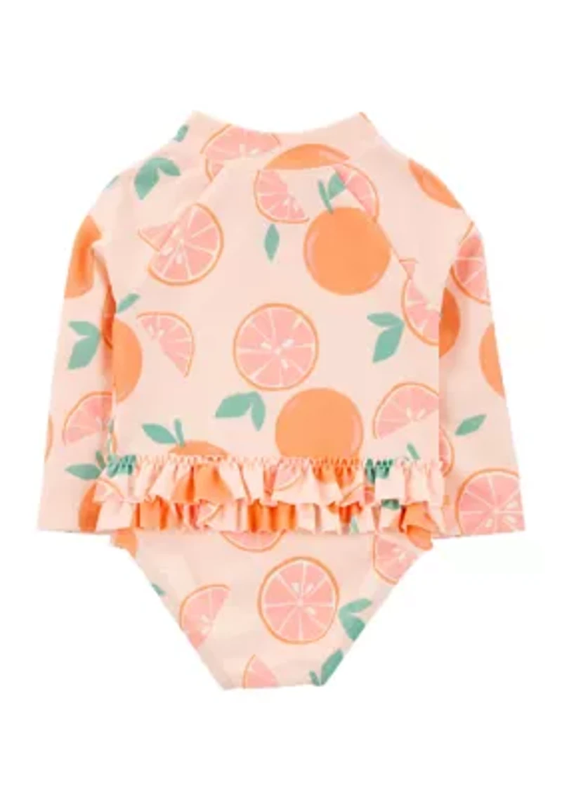 Baby Girls Printed Rashguard