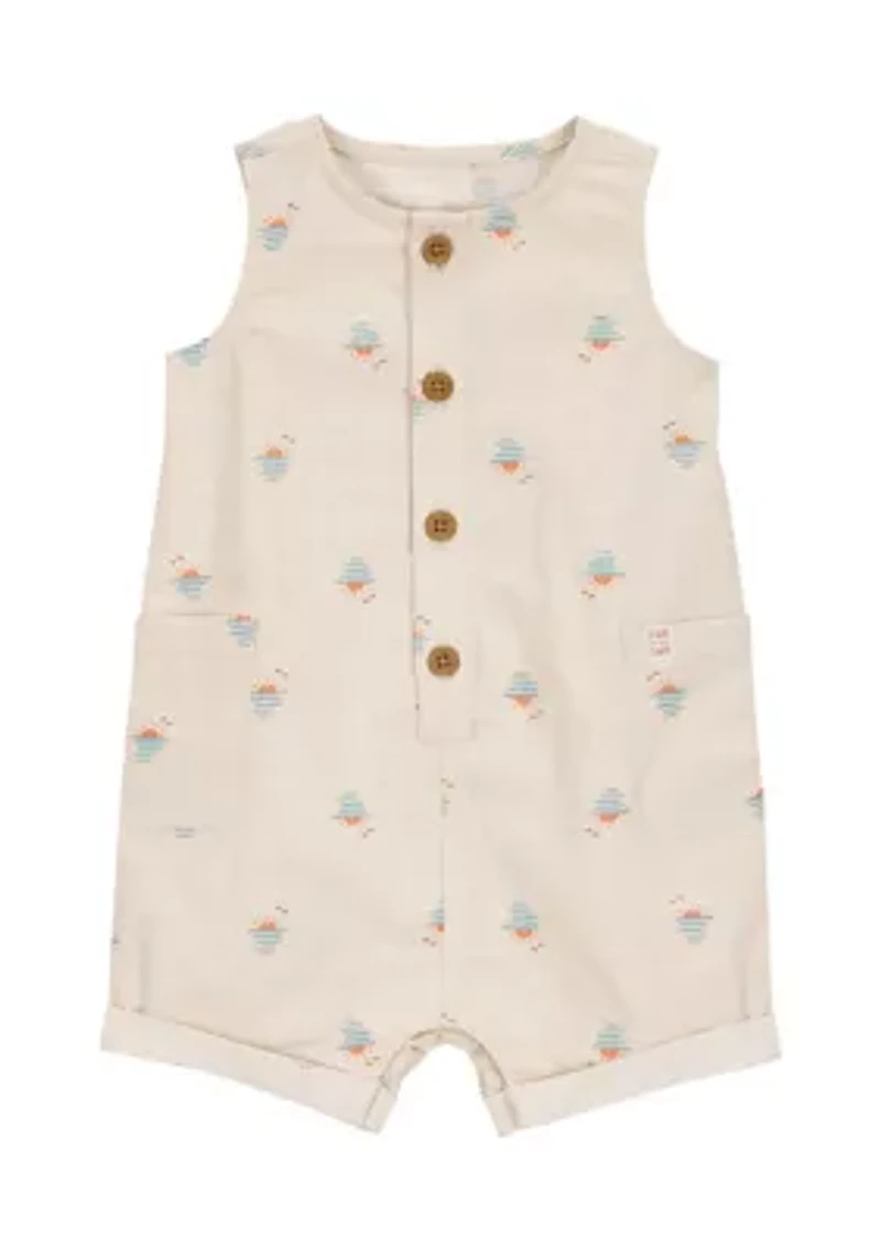 Baby Boys Printed Romper