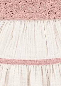 Baby Girls Flutter Sleeve Ruffle Dress