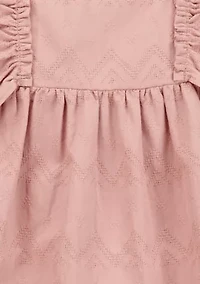 Baby Girls Flutter Sleeve Ruffle Dress