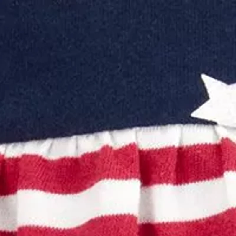 Baby Girls Flag Printed Sunsuit