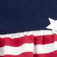 Baby Girls Flag Printed Sunsuit