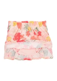 Baby Girls Tank Top and Printed Skort Set