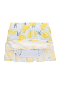 Baby Girls Lemon Printed Top and Skort Set