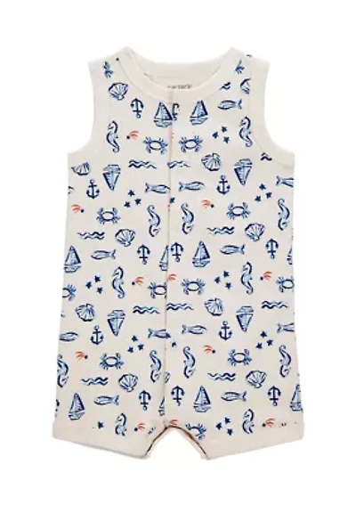 Baby Boys Sea Printed Romper
