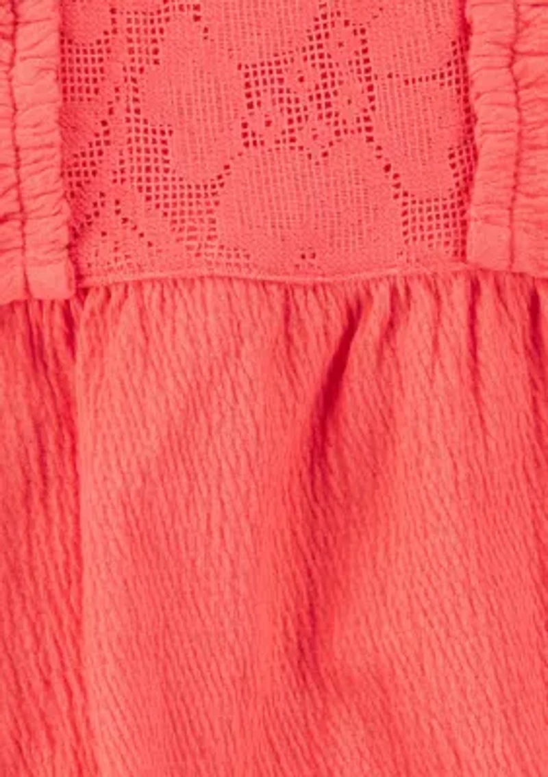 Baby Girls Flutter Sleeve One Piece Romper