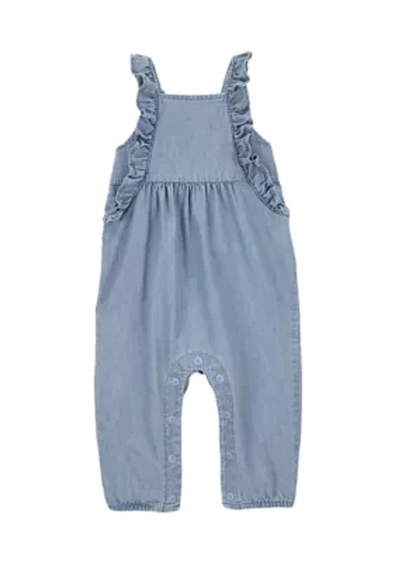 Baby Girls Chambray Jumpsuit