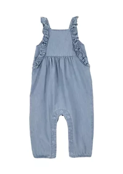 Baby Girls Chambray Jumpsuit
