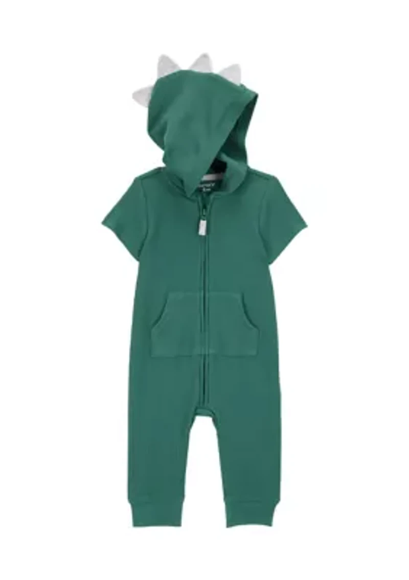 Baby Boys Dinosaur Hooded Jumpsuit