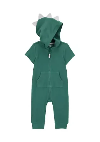 Baby Boys Dinosaur Hooded Jumpsuit