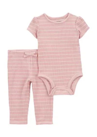 Baby Girls Striped Set