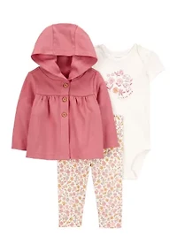 Baby Girls Cardigan and Bodysuit Set