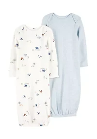 Baby Boys Printed Nightgown - 2 Pack
