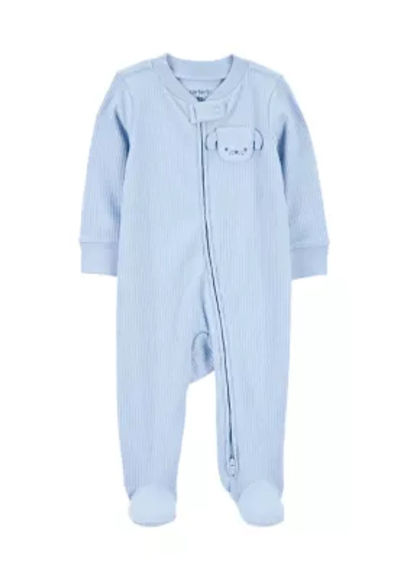 Baby Girls Ribbed Jumpsuit