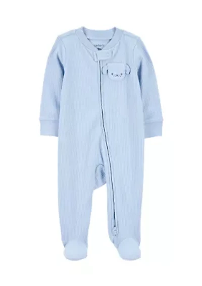 Baby Girls Ribbed Jumpsuit