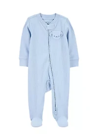 Baby Girls Ribbed Jumpsuit