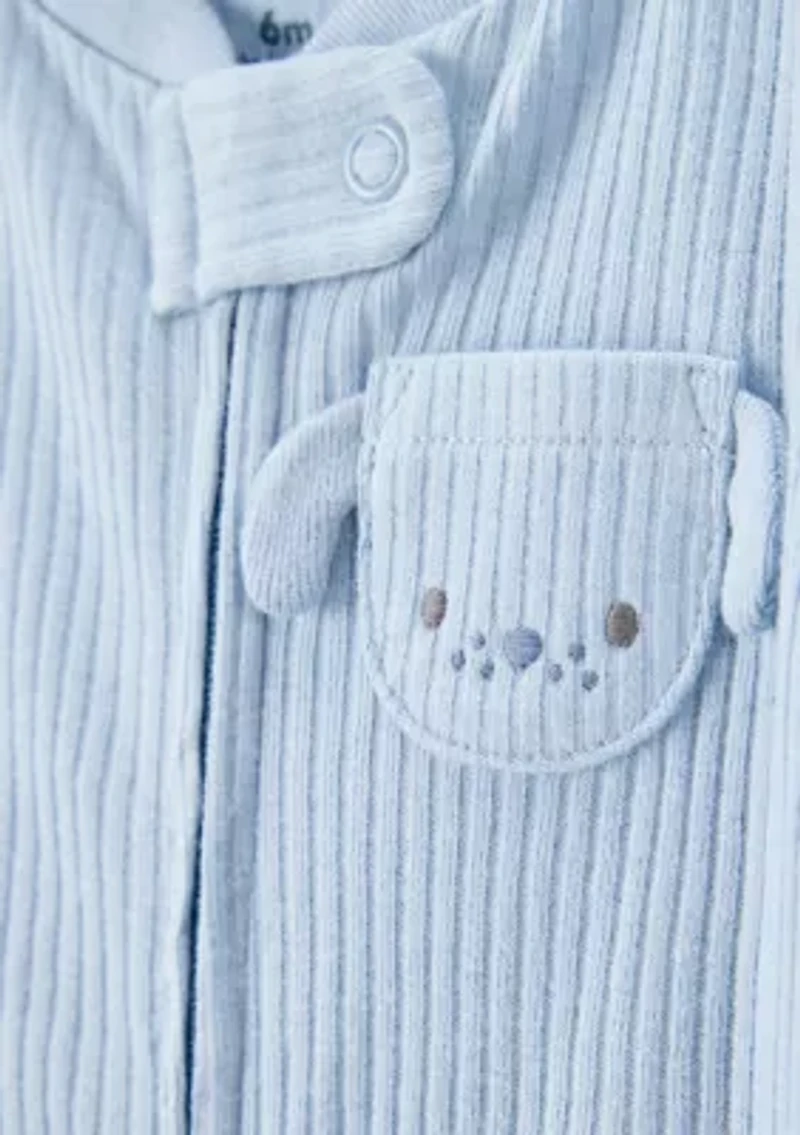 Baby Girls Ribbed Jumpsuit