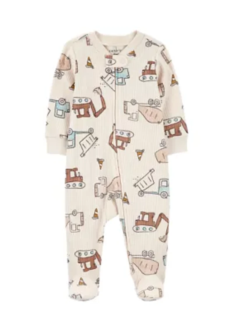 Baby Boys Truck One Piece Pajama