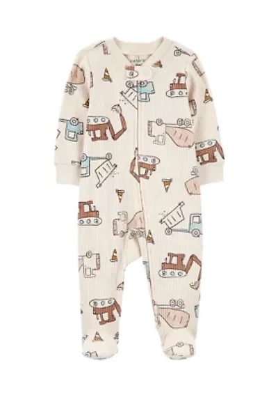 Baby Boys Truck One Piece Pajama