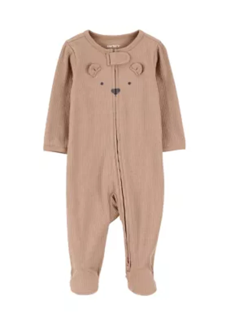 Baby Girls Bear Jumpsuit