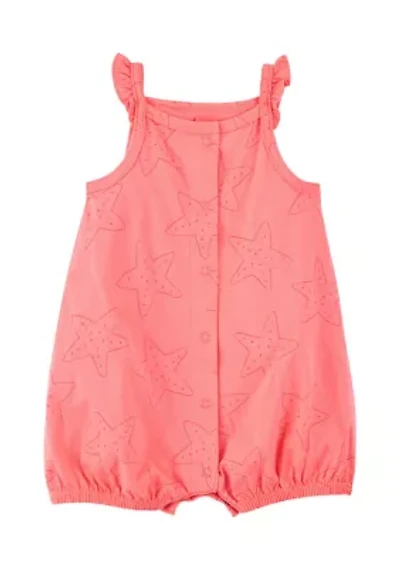 Baby Girls Starfish Printed Romper