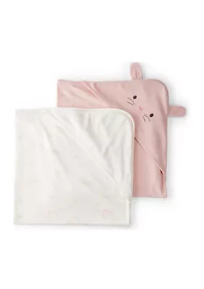Baby Girls 2 Piece Towel Set