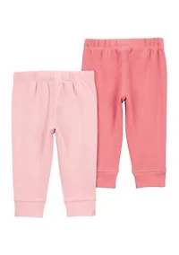 Baby Girls Pink Pants - 2 Pack