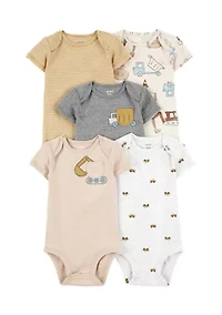 Baby Boys Short Sleeve Bodysuits