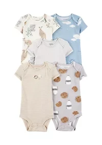 Baby Boys Short Sleeve Bodysuits