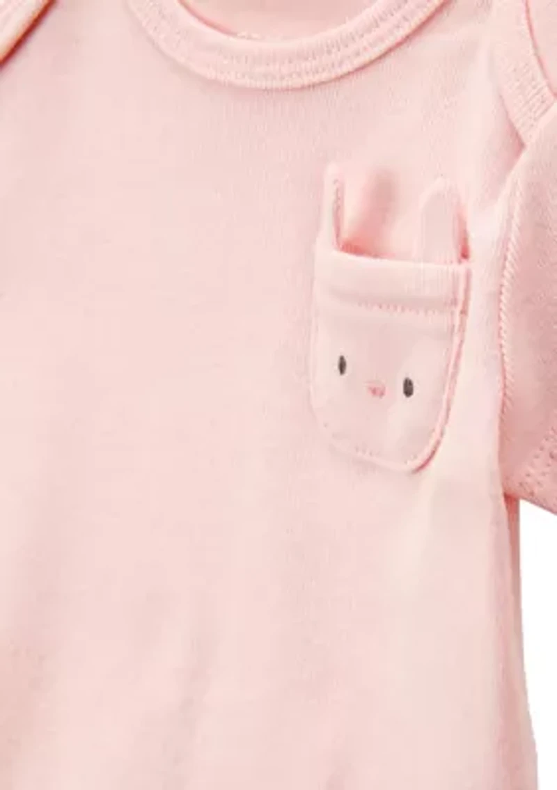 Baby Girls Short Sleeve Bodysuits
